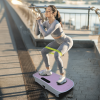 Silent Vibration Platform Crazy Fitness Massage 10-Frequency Weight Loss & Fat Burner Body Shaking Machine For Unisex Pink