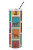Lots of Red Doberman Pinscher Stainless Steel Skinny Tumbler Vacuum Double Walled Reusable Insulated Tumbler Travel Cup for Coffee Cocktails Gift with