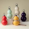 Gourd Shape Insulated Tumbler with Straw 520ml Travel thermos Yellow