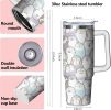 30 oz Penguin Tumbler with Handle and Straw, Insulated Stainless Steel Cup with Lid, Travel Coffee Mug Water Bottle, Gifts for Woman
