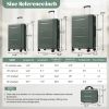 6 Piece Luggage Set,Lightweight Hardshell Suitcase with Double Spinner Wheels Handle Password Lock