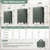6 Piece Luggage Set,Lightweight Hardshell Suitcase with Double Spinner Wheels Handle Password Lock