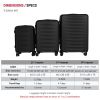Luggage 3 Piece Sets, Hard Shell Lightweight Carry On Suitcase With Spinner Wheels Travel Set For Men Women (20/24/28)