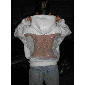 Women's Hooded Sportswear Casual Long Sleeved Shirt (Option: White-XS)