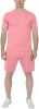 Men's Pure Color Casual Suits Loose Version Sport Suits Short Sleeve T-Shirt + Shorts Two Sets
