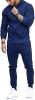 Mens 2 Piece Tracksuit Zipper Hoodie Pants Athletic Tracksuits Casual Hooded Outdoor Sport Suits