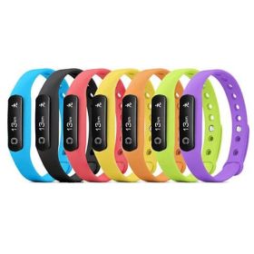 SmartFit Feather Lite Touch Screen Watch and 24/7 Activity Tracker + 1 Free Bonus Band (Color: Orange)