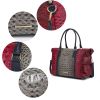 MKF Collection Raven Faux Crocodile-Embossed Vegan Leather Women's Duffle Bag by Mia K