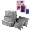 9Pcs/Set Clothes Storage Bags Water-Resistant Travel Luggage Organizer Clothing Packing Cubes for Blouse Hosiery Stocking Underwear
