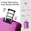 3-Piece Luggage Set Travel Lightweight Suitcases with Rolling Wheels, TSA lock & Moulded Corner, Carry on Luggages for Business, Trip, (20"/24"/28")
